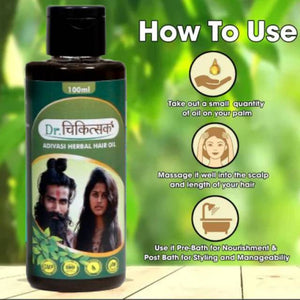 Dr.Chikitsak Adivasi Herbal Hair Oil (Pack of 4)