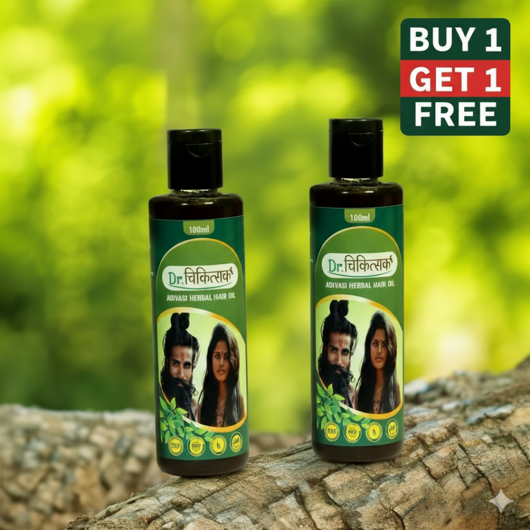 Dr.Chikitsak Adivasi Herbal Hair Oil (Pack of 2)