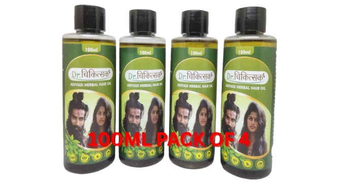 Dr.Chikitsak Adivasi Herbal Hair Oil (Pack of 4)